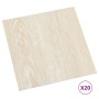 Selbstklebende Paletten 20 Einheiten PVC 1,86 m² beige von vidaXL, Böden und Teppiche - Ref: Foro24-330151, Preis: 36,08 €, R...