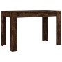 Mesa de comedor madera de ingeniería roble ahumado 120x60x76 cm en Mesas de cocina y de comedor | Comprar online en Foro24