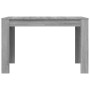 Mesa de comedor madera de ingeniería Sonoma gris 120x60x76 cm
