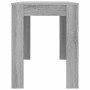 Mesa de comedor madera de ingeniería Sonoma gris 120x60x76 cm
