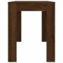 Mesa de comedor madera de ingeniería marrón roble 120x60x76 cm