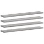 Estantes pared 4 uds madera ingeniería gris Sonoma 60x10x1,5 cm