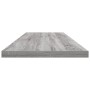 Estantes pared 4 uds madera ingeniería gris Sonoma 100x20x1,5cm