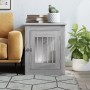 Jaula para perros madera de ingeniería gris Sonoma 55x75x65 cm