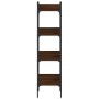Librería de 4 estantes madera roble marrón 35x30x138,5 cm