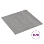 Self-adhesive floor pallets 20 units PVC gray with striped 1.86 m² by vidaXL, Floors and carpets - Ref: Foro24-330174, Price:...