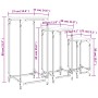 Mesas apilables 3 unidades madera ingeniería roble ahumado en Mesas auxiliares | Comprar online en Foro24