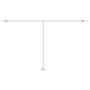 Toldo automático LED sensor de viento amarillo blanco 500x300cm