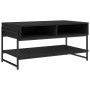 Mesa de centro madera contrachapada negro 90x50x45 cm en Mesas de centro | Comprar online en Foro24
