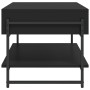 Mesa de centro madera contrachapada negro 90x50x45 cm en Mesas de centro | Comprar online en Foro24