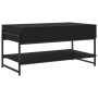 Mesa de centro madera contrachapada negro 90x50x45 cm en Mesas de centro | Comprar online en Foro24