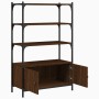 Librería 3 estantes madera ingeniería marrón 70x30x109,5 cm en Librerías y estanterías | Comprar online en Foro24