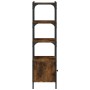 Librería 3 estantes madera ingeniería roble humo 41x30x109,5 cm