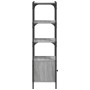 Librería 3 estantes madera ingeniería gris Sonoma 41x30x109,5cm