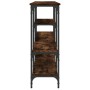 Mesa consola madera de ingeniería roble ahumado 160x29x80 cm en Mesas auxiliares | Comprar online en Foro24