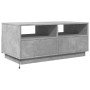 Mesa de centro con luces LED gris hormigón 90x49x40 cm en Mesas de centro | Comprar online en Foro24