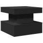 Mesa de centro con luces LED negro 50x50x40 cm en Mesas de centro | Comprar online en Foro24