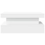 Mesa de centro con luces LED blanco 90x50x40 cm