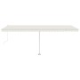 Toldo de pie automático crema 600x300 cm