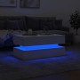 Mesa de centro con luces LED blanco 90x50x40 cm