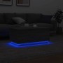 Mesa de centro con luces LED gris Sonoma 90x50x40 cm