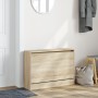 Zapatero de madera de ingeniería roble Sonoma 80x21x57 cm