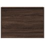 Zapatero de madera de ingeniería marrón roble 80x21x57 cm