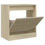 Zapatero de madera de ingeniería roble Sonoma 60x34x63,5 cm