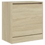 Zapatero de madera de ingeniería roble Sonoma 60x34x63,5 cm