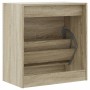 Zapatero de madera de ingeniería roble Sonoma 60x34x63,5 cm