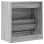 Zapatero de madera de ingeniería gris Sonoma 60x34x63,5 cm