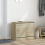 Zapatero de madera de ingeniería roble Sonoma 80x34x63 cm