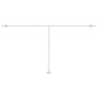 Toldo automático LED sensor de viento gris antracita 600x300 cm
