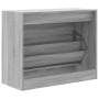 Zapatero de madera de ingeniería gris Sonoma 80x34x63 cm