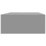 Wall-mounted gray MDF shelf with drawer 40x23.5x10 cm by vidaXL, Shelves and shelves - Ref: Foro24-330245, Price: 50,47 €, Di...
