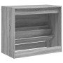 Zapatero de madera de ingeniería gris Sonoma 80x42x69 cm