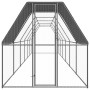 Jaula gallinero de exterior de acero galvanizado 2x12x2 m
