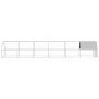 Jaula gallinero de exterior de acero galvanizado 2x12x2 m