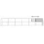 Jaula gallinero de exterior de acero galvanizado 2x12x2 m