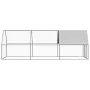 Jaula gallinero de exterior de acero galvanizado 2x6x2 m de vidaXL, Jaulas y habitáculos para animales pequeños - Ref: Foro24...