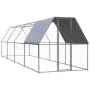 Hühnerstall für den Außenbereich aus verzinktem Stahl, 2 x 8 x 2 m von vidaXL, Käfige und Lebensräume für Kleintiere - Ref: F...