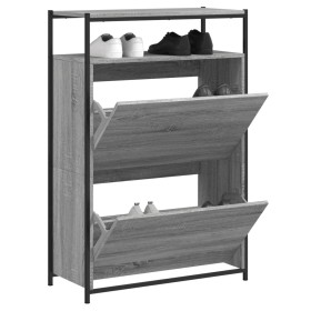 Zapatero de madera de ingeniería gris Sonoma 75x34x112 cm Zapatero de madera de ingeniería gris Sonoma 75x34x112 cm