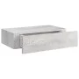 Wall shelf with drawer 2 pcs MDF concrete gray 40x23.5x10cm by vidaXL, Shelves and shelves - Ref: Foro24-330252, Price: 67,29...