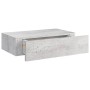 Wandregal mit Schublade 2 Stk. MDF betongrau 40x23,5x10cm von vidaXL, Regale und Regale - Ref: Foro24-330252, Preis: 68,20 €,...