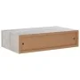 Wall shelf with drawer 2 pcs MDF concrete gray 40x23.5x10cm by vidaXL, Shelves and shelves - Ref: Foro24-330252, Price: 67,29...