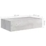 Wall shelf with drawer 2 pcs MDF concrete gray 40x23.5x10cm by vidaXL, Shelves and shelves - Ref: Foro24-330252, Price: 67,29...