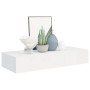 Wandregale mit Schublade 2 Stück MDF weiß 60x23,5x10 cm von vidaXL, Regale und Regale - Ref: Foro24-330256, Preis: 80,07 €, R...