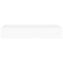 Wall shelves with drawer 2 pcs MDF white 60x23.5x10 cm by vidaXL, Shelves and shelves - Ref: Foro24-330256, Price: 80,07 €, D...