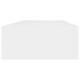 Wall shelves with drawer 2 pcs MDF white 60x23.5x10 cm by vidaXL, Shelves and shelves - Ref: Foro24-330256, Price: 80,07 €, D...