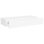 Wandregale mit Schublade 2 Stück MDF weiß 60x23,5x10 cm von vidaXL, Regale und Regale - Ref: Foro24-330256, Preis: 80,07 €, R...